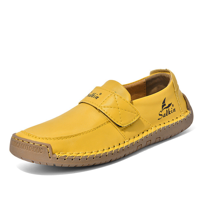 Autumn Leisure Hand-stitched Leather Shoes