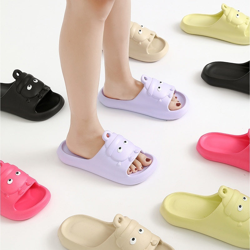 Cute Cartoon Slippers Non-slip Eva Slippers Female Couple House Shoes