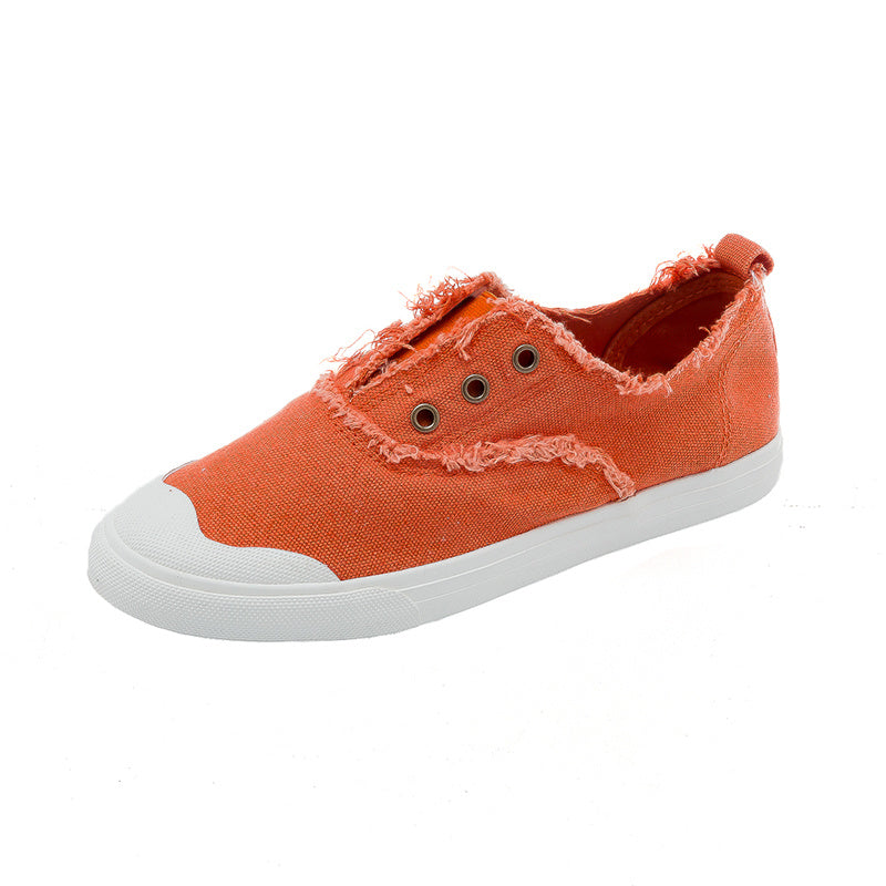 Spring And Autumn White Shoes All-match Canvas Shoes Tide
