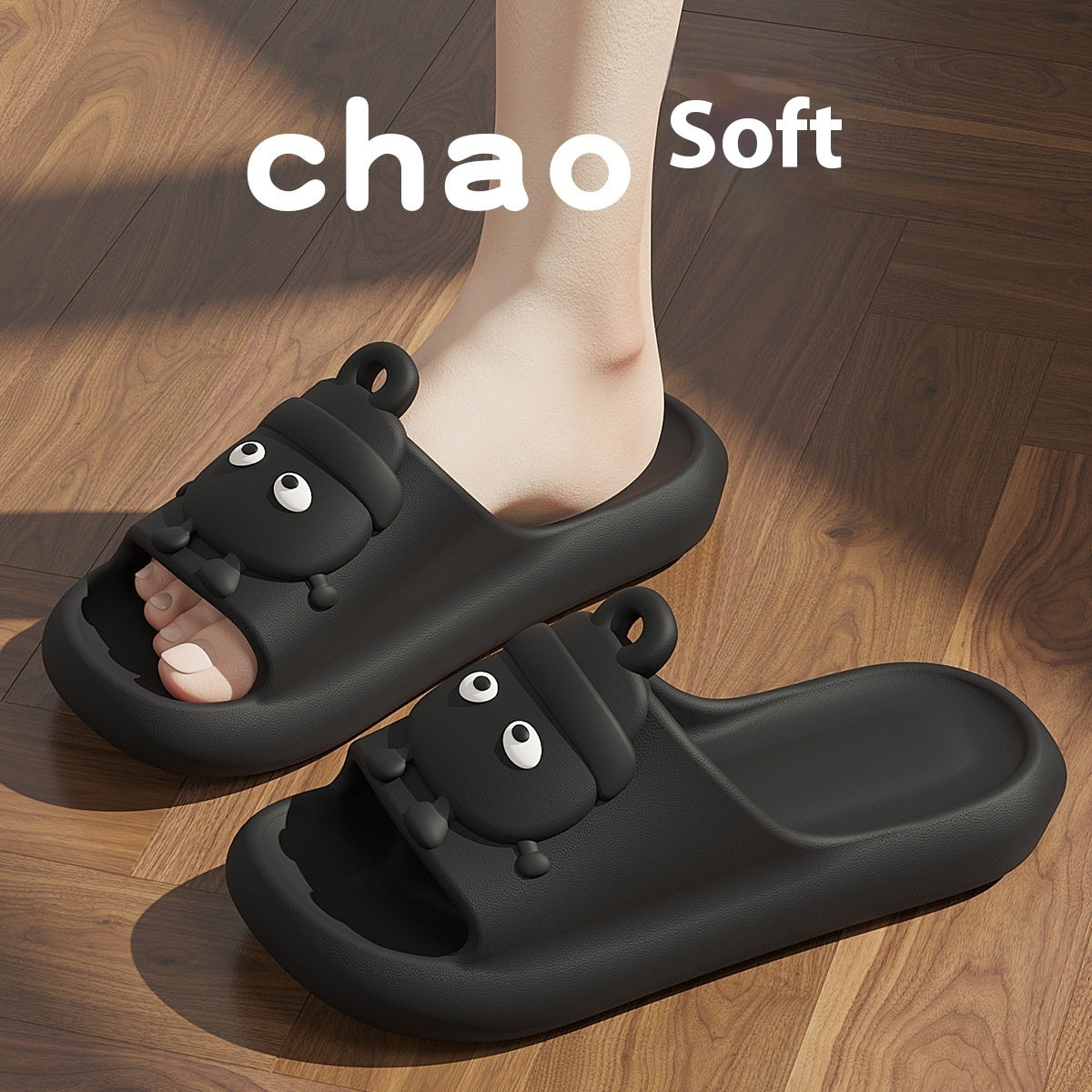 Cute Cartoon Slippers Non-slip Eva Slippers Female Couple House Shoes
