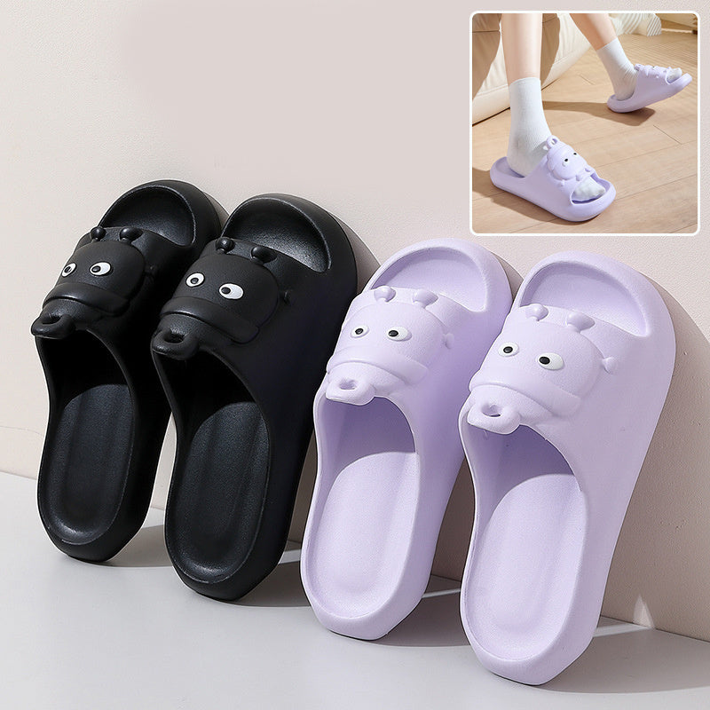 Cute Cartoon Slippers Non-slip Eva Slippers Female Couple House Shoes