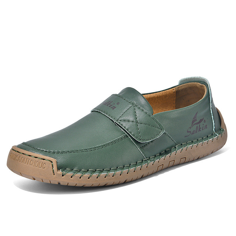 Autumn Leisure Hand-stitched Leather Shoes
