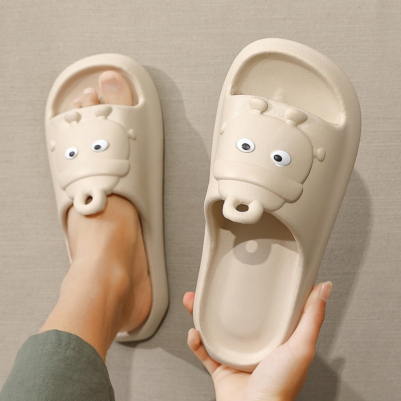 Cute Cartoon Slippers Non-slip Eva Slippers Female Couple House Shoes