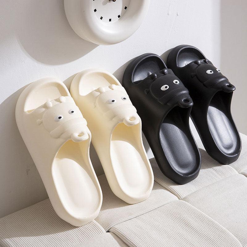 Cute Cartoon Slippers Non-slip Eva Slippers Female Couple House Shoes